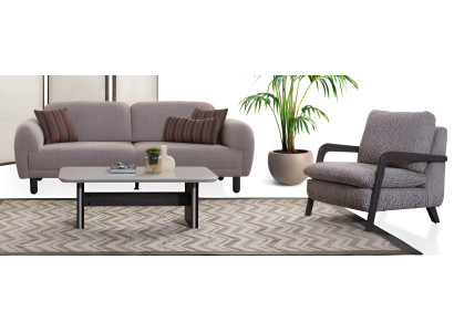 Stilvolles Sofa-Set Hochwertige Materialien Modernes Interieur Beige