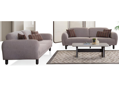 Premium-Sofa-Set Minimalistischer Stil Modernes Interieur Beige Farbe