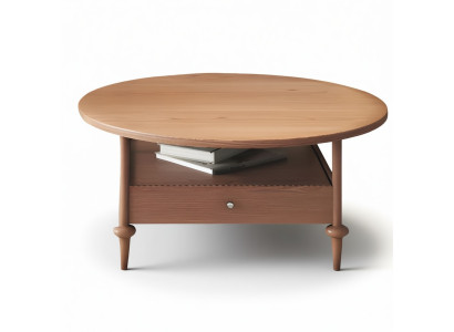 Moderner Couchtisch Beige Holz Stilvoll Design Wohnzimmertisch