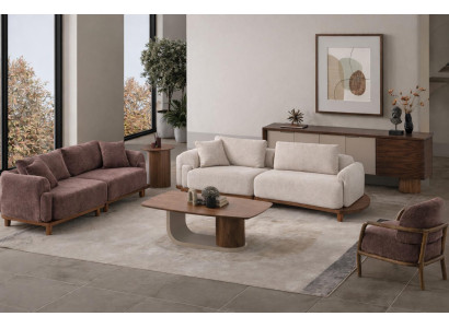 Couch Sofagarnitur Sofa-Set: 4-Sitzer Sofa  3-Sitzer Sessel 3tlg