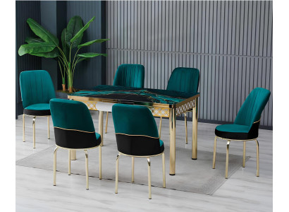 Esszimmer Essgruppen Esstisch Stühle Mehrfarbig Rechteckig Modern
