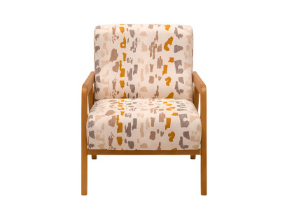 Minimalistisch Sessel  Modernes Interieur Glatte Ecken Beige Farbe
