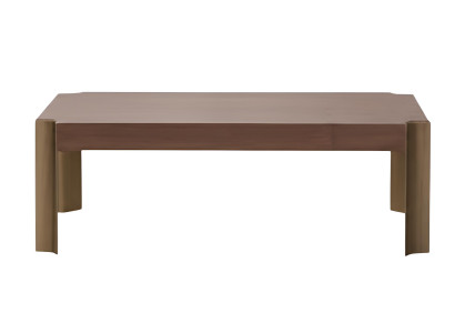 Stilvoller Couchtisch Modernes Interieur Braune Farbe Glatte Ecken
