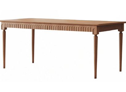 Moderner Holz Esstisch Braun Designer Massivholz Tisch Esszimmer