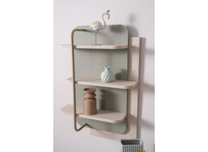 Stilvolles Wohnzimmer Regal Exklusives Kompaktes Wandregal Holzregal
