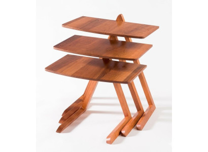 Set aus 3 modernen Beistelltischen mit elegantem Design