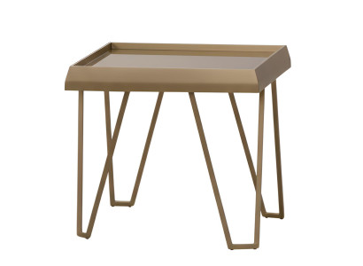 Luxuriöser Beistelltisch Minimalistischer Stil Metallrahmen Hohe Beine