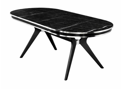 Tisch Stil modern Farbe schwarz neu Esszimmer praktisch bequem oval