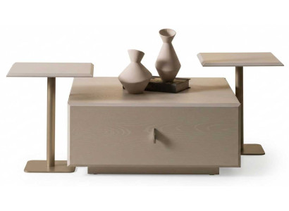Couchtisch Stil modern Farbe beige neu Metall Holz kompakt Wohnzimmer