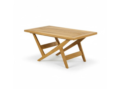 Hoher Garten-Couchtisch Moderner Stil Beigefarben Aus Holz Stabil
