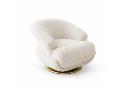 Bergère Modern Weiß Designer-Bergère Stoff Minimalismus Holz Sessel