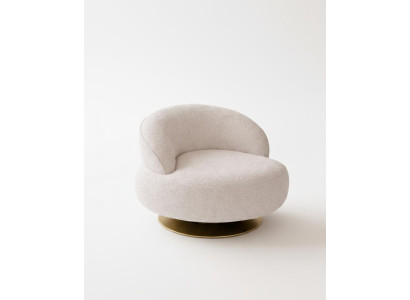 Bergère Modern Weiß Designer-Bergère Stoff Minimalismus Holz Sessel