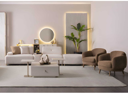Sofa Sessel Stil modern Farbe beige gemütlich neu geräumig weich