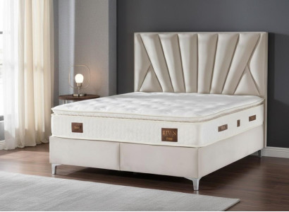 Luxus-Doppelbett mit ergonomischer Matratze für erholsamen Schlaf
