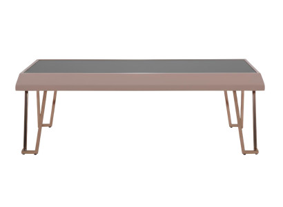 Couchtisch Minimalistisch Stil Metallrahmen Modernes Design Hohe Beine