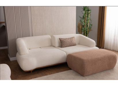 Stilvolles Sofa und Hocker Set für maximalen Komfort