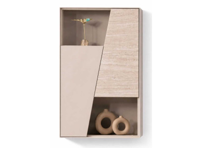 Regal Stil modern Farbe beige neu Esszimmer Holz quadratisch einzigartig