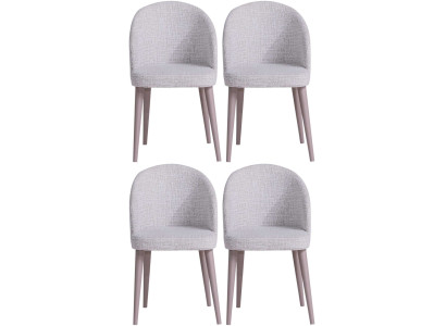 Stuhl Stil modern Farbe weiß Holz Stoff weich neu bequem Esszimmer
