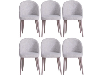 Stuhl Stil modern Farbe weiß Holz Stoff weich bequem Esszimmer Küche