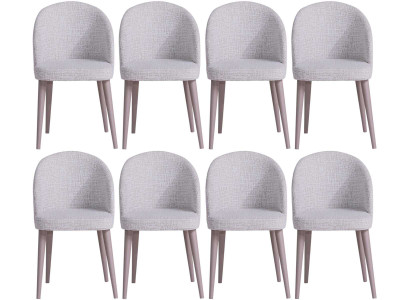 Stuhl Stil modern Farbe weiß Holz Stoff weich Küche Esszimmer neu