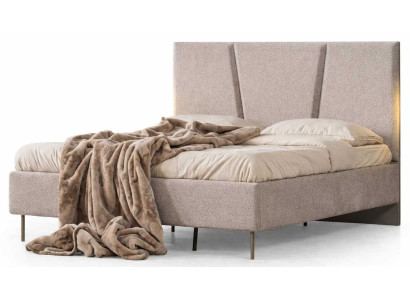 Bett Stil modern Farbe beige neu bequem weich geräumig Schlafzimmer