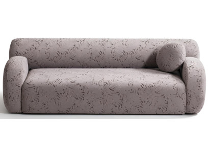 Sofa Modern Grau 3-Sitzer Designer-Sofa Stoff Holz Minimalismus