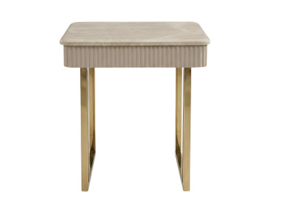 Beistelltisch Goldfarbe Metallrahmen Hohe Beine Modernes Interieur