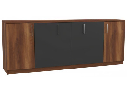 Elegantes Sideboard Moderner Stil Braun, Schwarz Holzrahmen