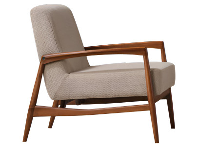 Sessel Modern Braun Designer-Sessel Komfortabel Stoff Minimalismus