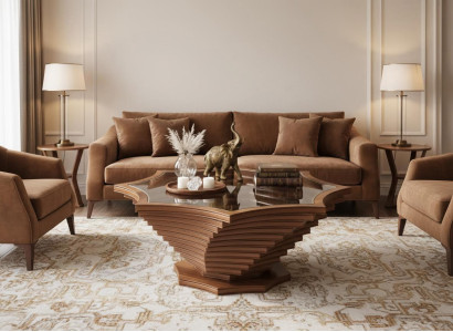Couchtisch Modern Minimalistisch Braun Elegant Stilvoll Komfortabel
