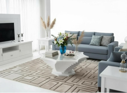 Couchtisch Modern Minimalistisch Weiß Elegant Stilvoll Komfortabel