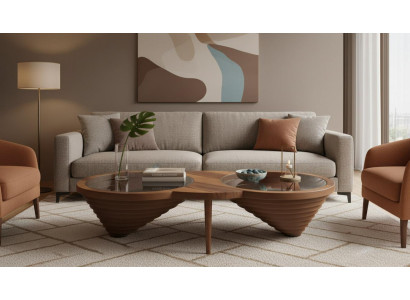 Couchtisch Modern Minimalistisch Braun Elegant Stilvoll Komfortabel