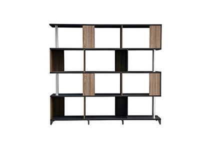 Elegantes Regal aus Holz und Metall für Ihr Büro oder Wohnzimmer