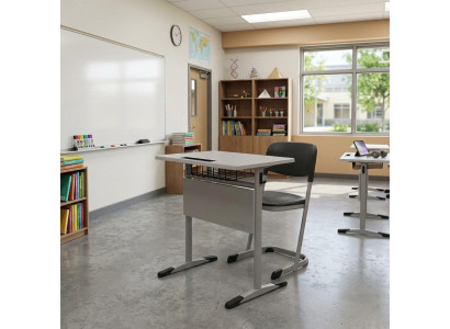 Schulmöbel Komplettset Schüler Tisch mit Stuhl Robust Modern
