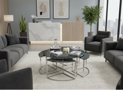 Couchtisch Modern Minimalistisch Grau Elegant Stilvoll Komfortabel
