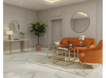 Couchtisch Modern Minimalistisch Gold Elegant Stilvoll Komfortabel