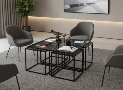 Couchtisch Modern Minimalistisch Schwarz Elegant Stilvoll Komfortabel