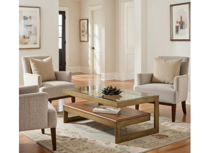 Couchtisch Modern Minimalistisch Braun Elegant Stilvoll Komfortabel