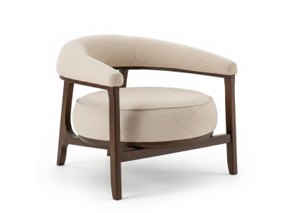 Sessel Modern Weiß Designer-Sessel Komfortabel Stoff Minimalismus