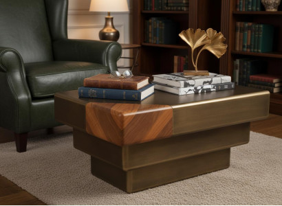 Couchtisch Modern Minimalistisch Braun Elegant Stilvoll Komfortabel