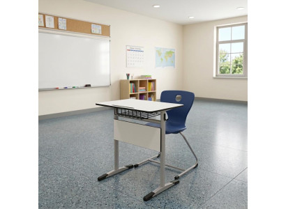 Schulmöbel Komplettset Schülertisch mit Stuhl Platzsparend Modern