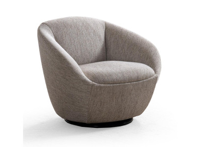Sessel Modern Grau Designer-Sessel Komfortabel Stoff Minimalismus