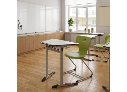Schulset Modern Ergonomisch Grau Schultisch Grun Stuhl Einzeltisch