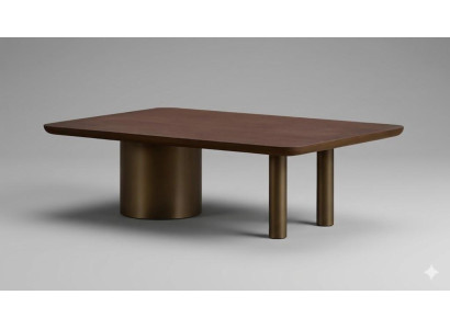 Moderner Couchtisch Designer Wohnzimmertisch Holz Metall