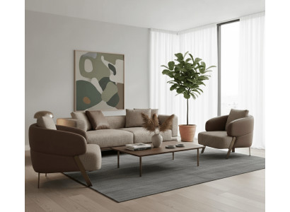 Modernes Wohnzimmer-Set mit 3+1+1 Sitzern für stilvolles Ambiente