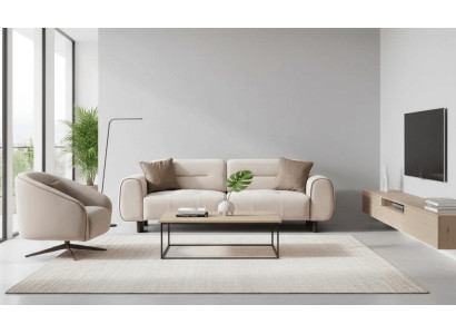 Modernes Wohnzimmer-Set im stilvollen Design mit 3+1 Sitzern