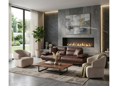 Stilvolles Wohnzimmer-Set mit 3+1+1-Sitzern im modernen Design