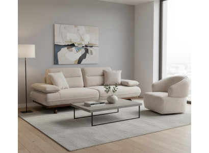 Stilvolles Wohnzimmer-Set mit 3+1-Sitzern im modernen Design
