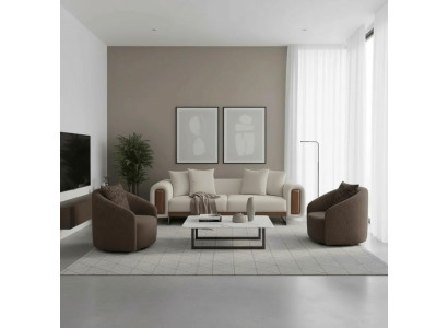 Elegantes modernes Wohnzimmer-Set mit 3+1+1 Sitzern
