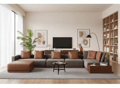 Modernes Ecksofa in L-Form mit stilvollem Design und Komfort